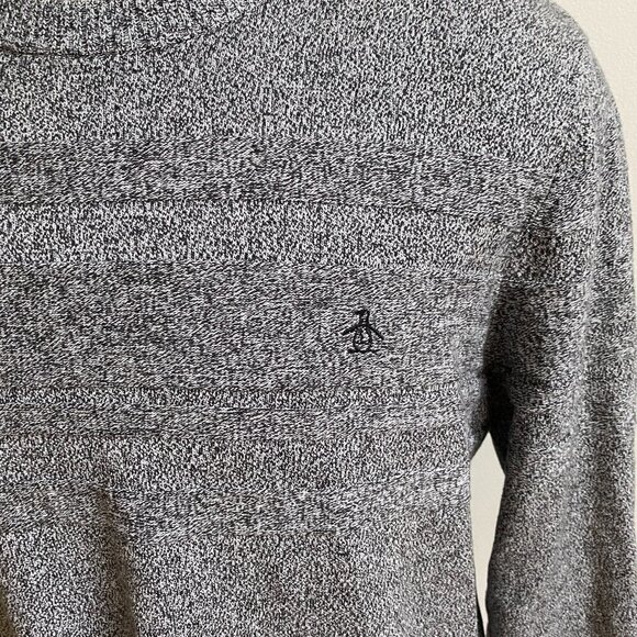ORIGINAL Penguin BNWT Crew Neck Gray Sweater - Picture 3 of 9